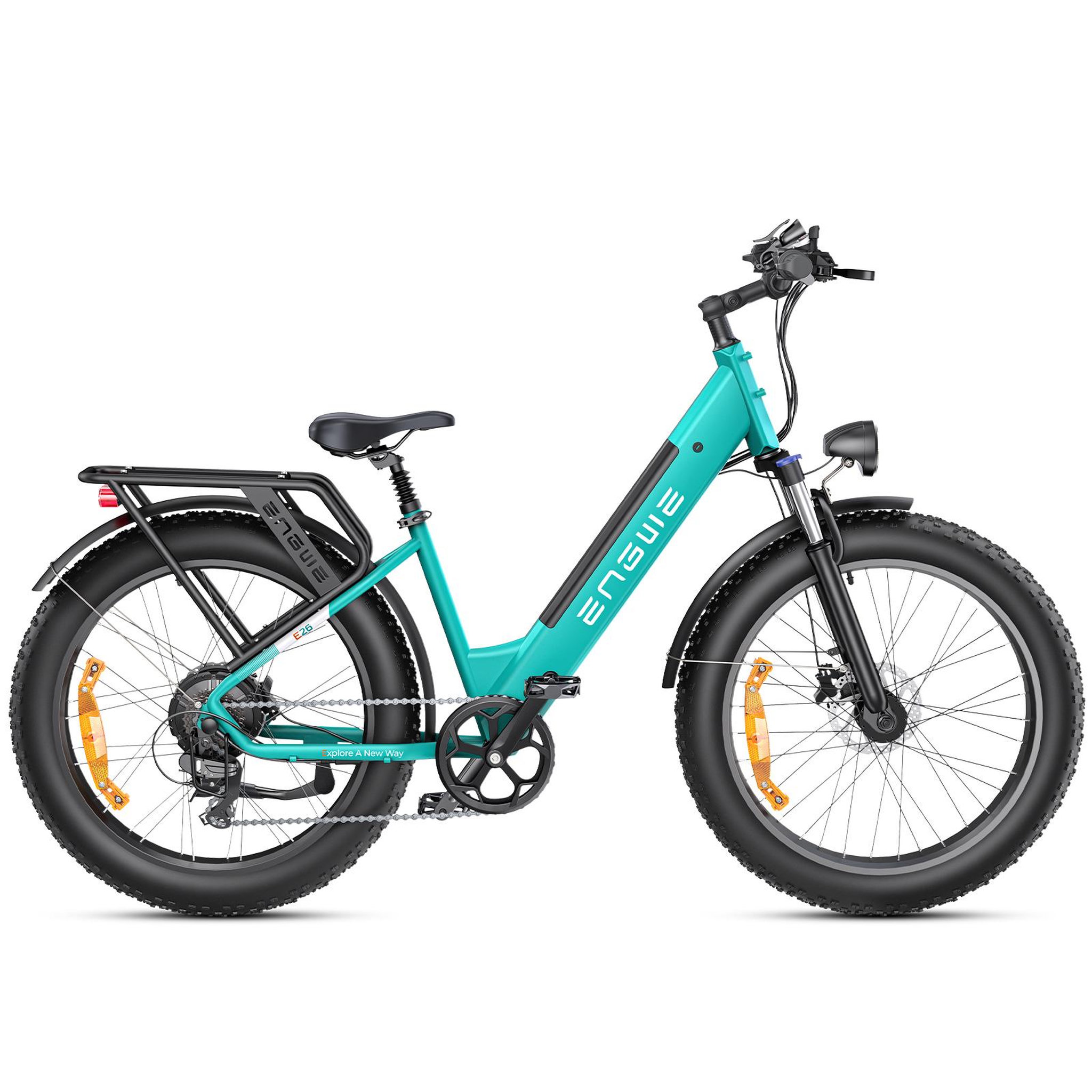 Voir la diapositive 1 : ENGWE Vélo électrique ENGWE E26 ST à cadre ouvert, batterie 48 V 16 Ah, moteur 250 W, transmission Shimano 7 vitesses