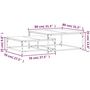 Voir la diapositive 6 : VIDAXL Tables basses gigognes 2 pcs chene fume bois d'ingenierie