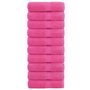 Voir la diapositive 1 : VIDAXL Serviettes de visage de qualité supérieure SOLUND 10 pcs rose