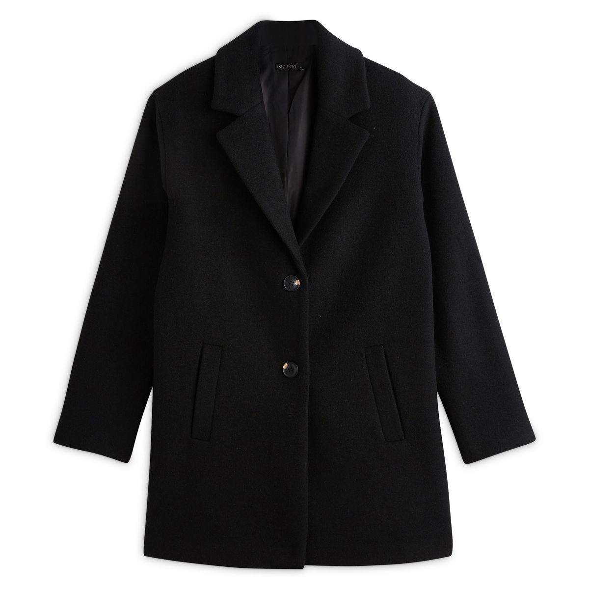 IN EXTENSO Manteau long noir femme