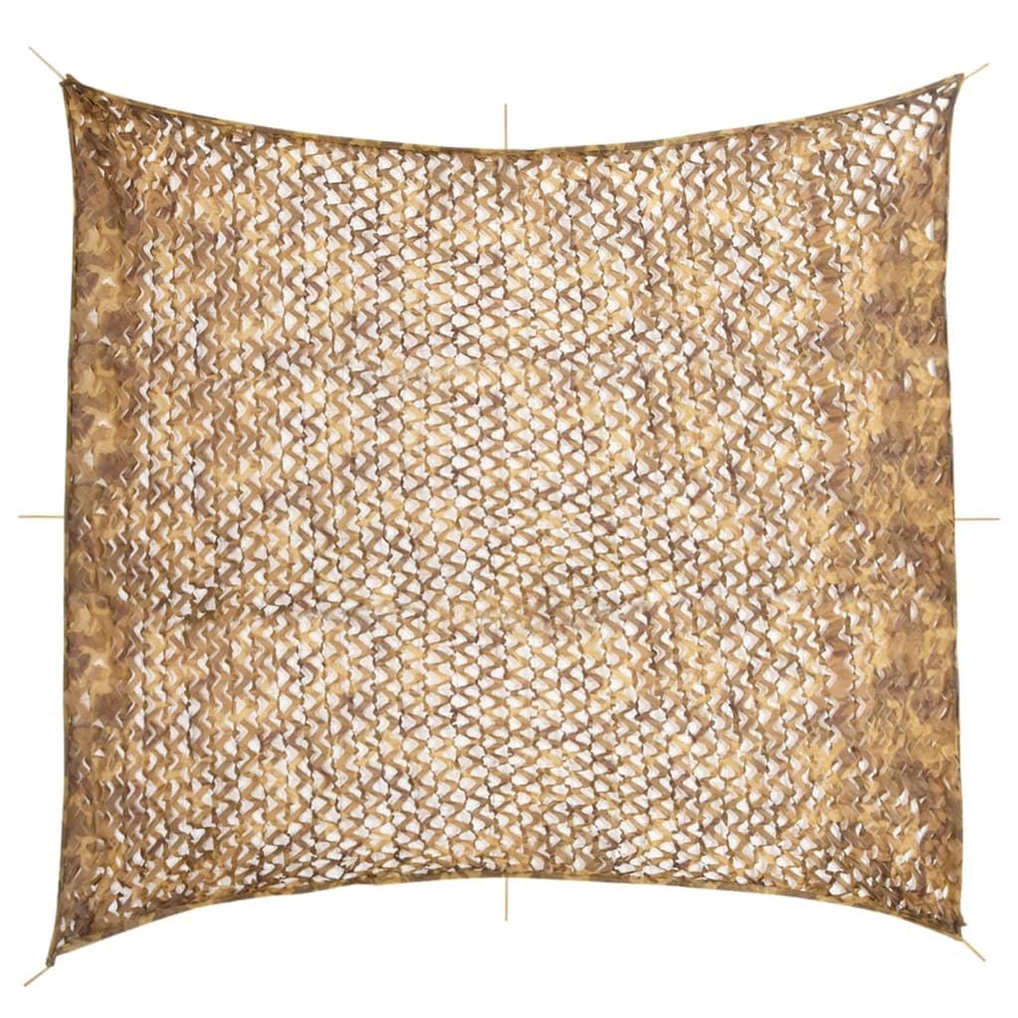 VIDAXL Filet de camouflage avec sac de rangement 416x402 cm sable
