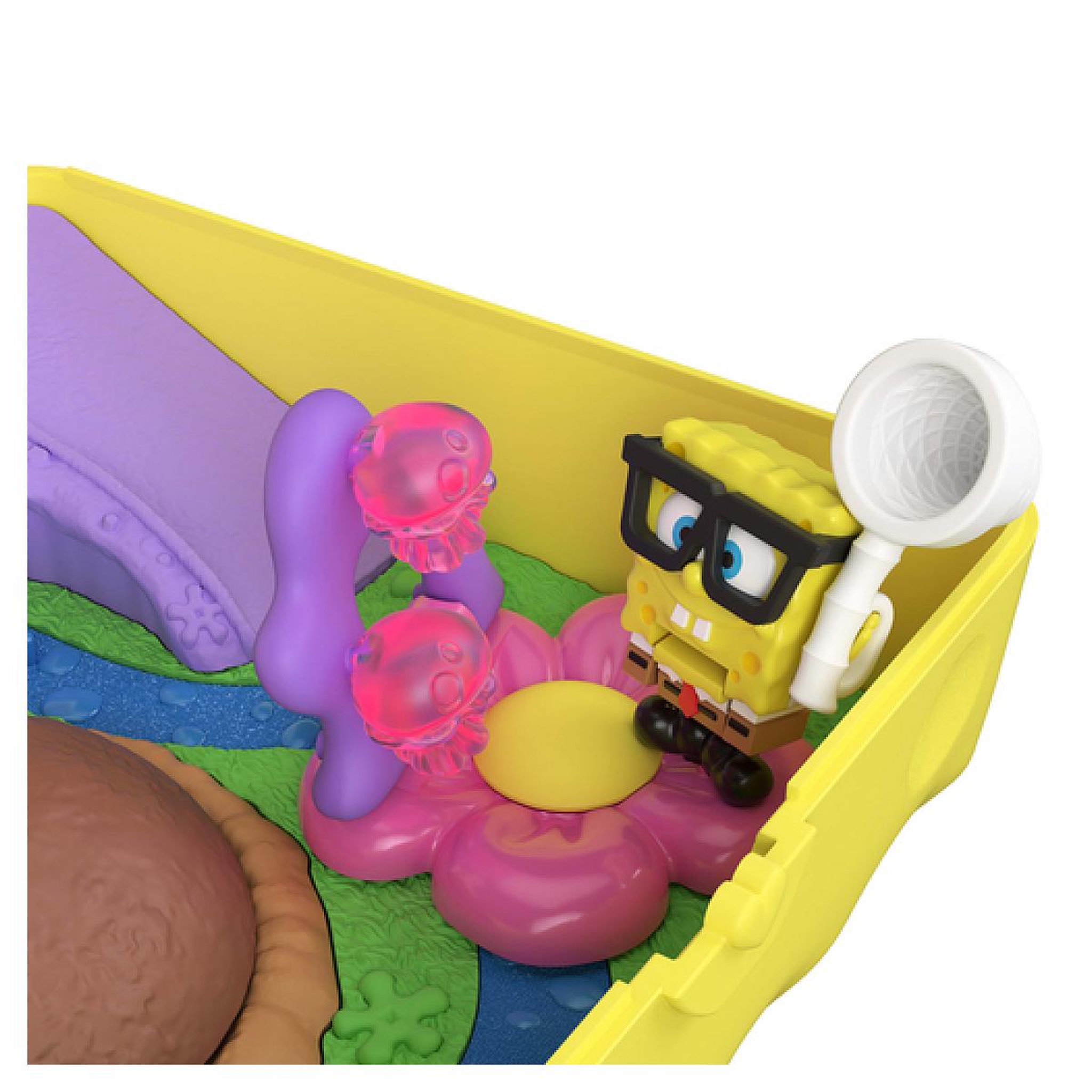 Voir la diapositive 4 : MATTEL Polly Pocket-Coffret Bob l Eponge avec poupee Patrick, 7 accessoires
