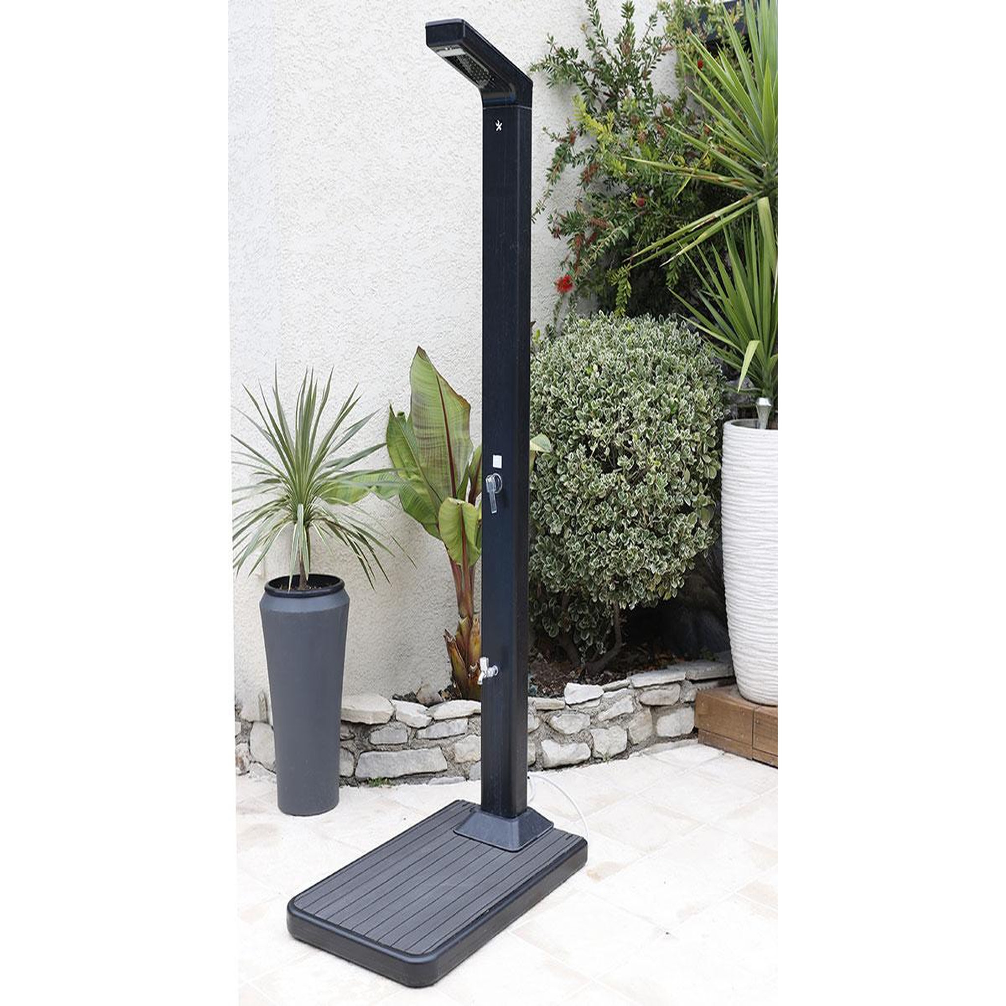 Voir la diapositive 2 : Ubbink Plancher Solairs pour douche de piscine solaire Anthracite - Ubbink