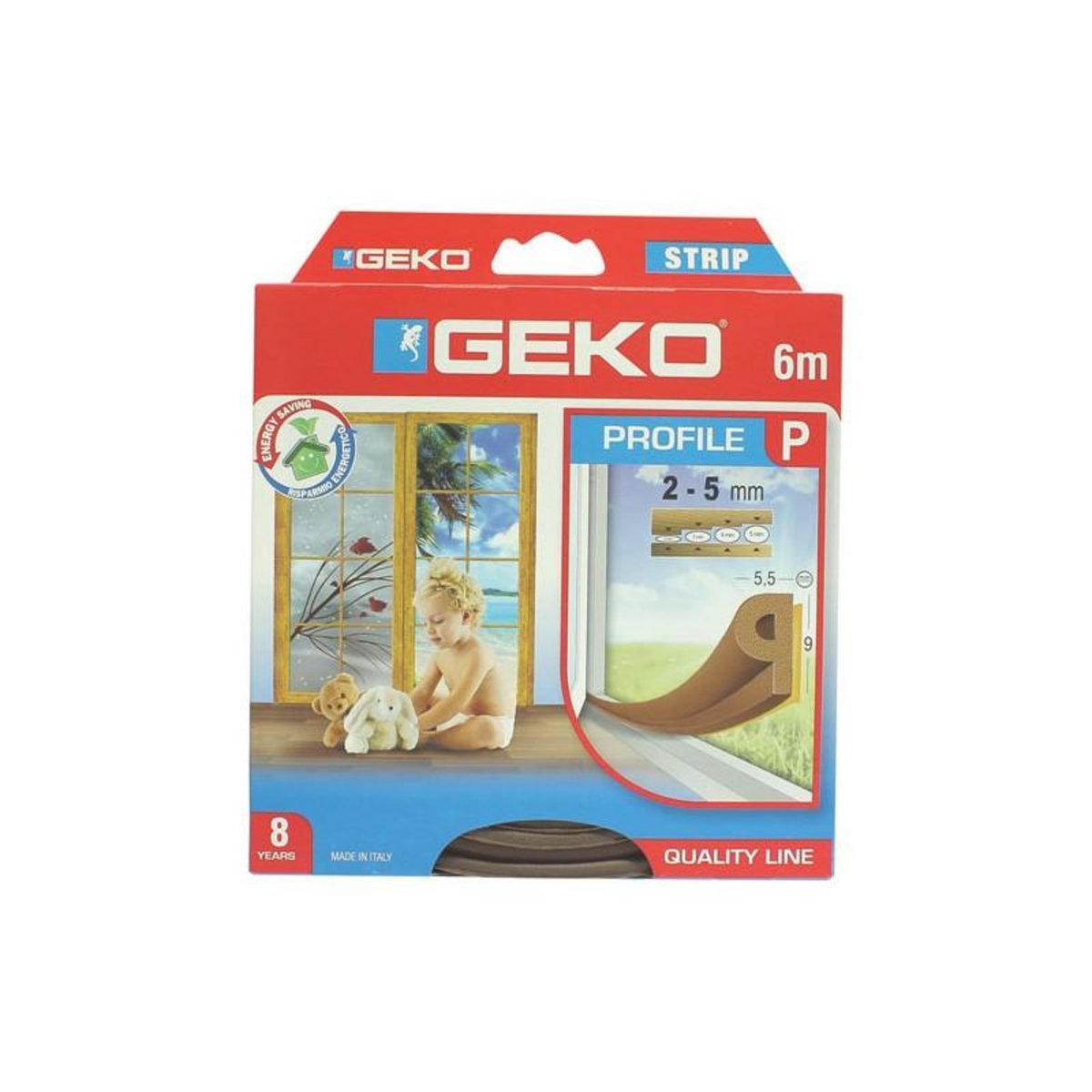 Geko JOINT P MARRON EN 9MMX6M          206M GEKO - 1000/7