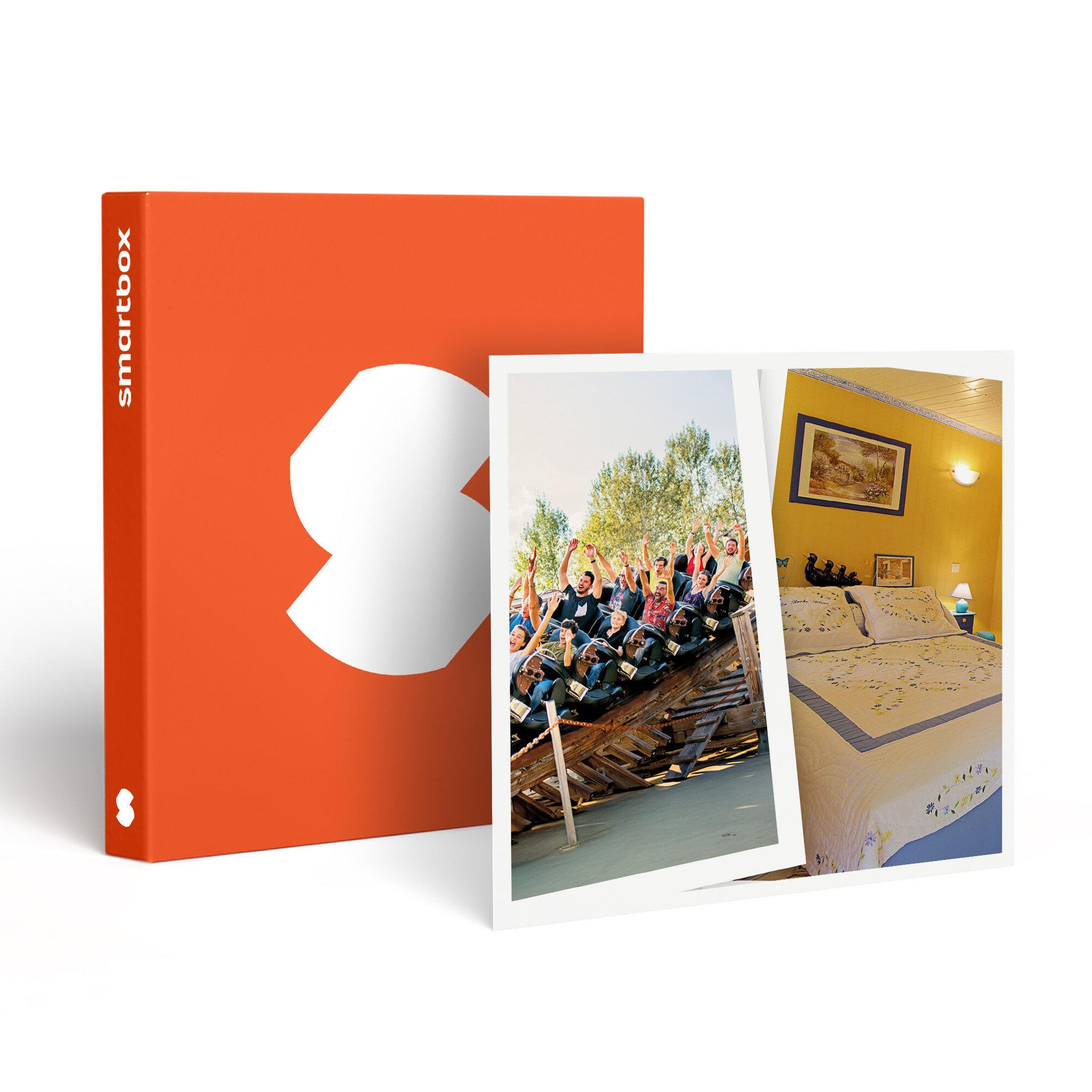 Smartbox Walibi rhône-alpes : entrées 2 adulte et nuit à la roche la roche bleue - coffret cadeau multi-thèmes