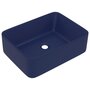 VIDAXL Lavabo de luxe Bleu fonce mat 41x30x12 cm Ceramique