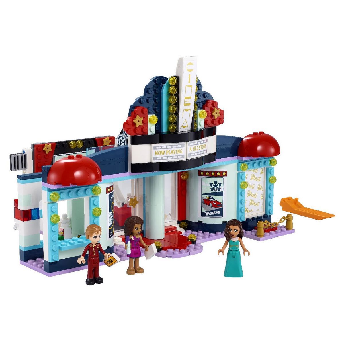 LEGO Friends 41448 Le Cinéma de Heartlake City, Jeu Créatif pour Fille et Garçon 7 Ans