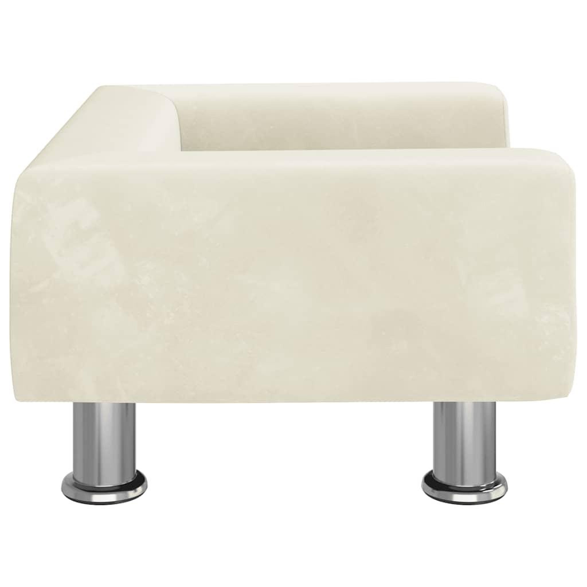 Voir la diapositive 4 : VIDAXL Lit pour chien creme 50x40x26,5 cm velours