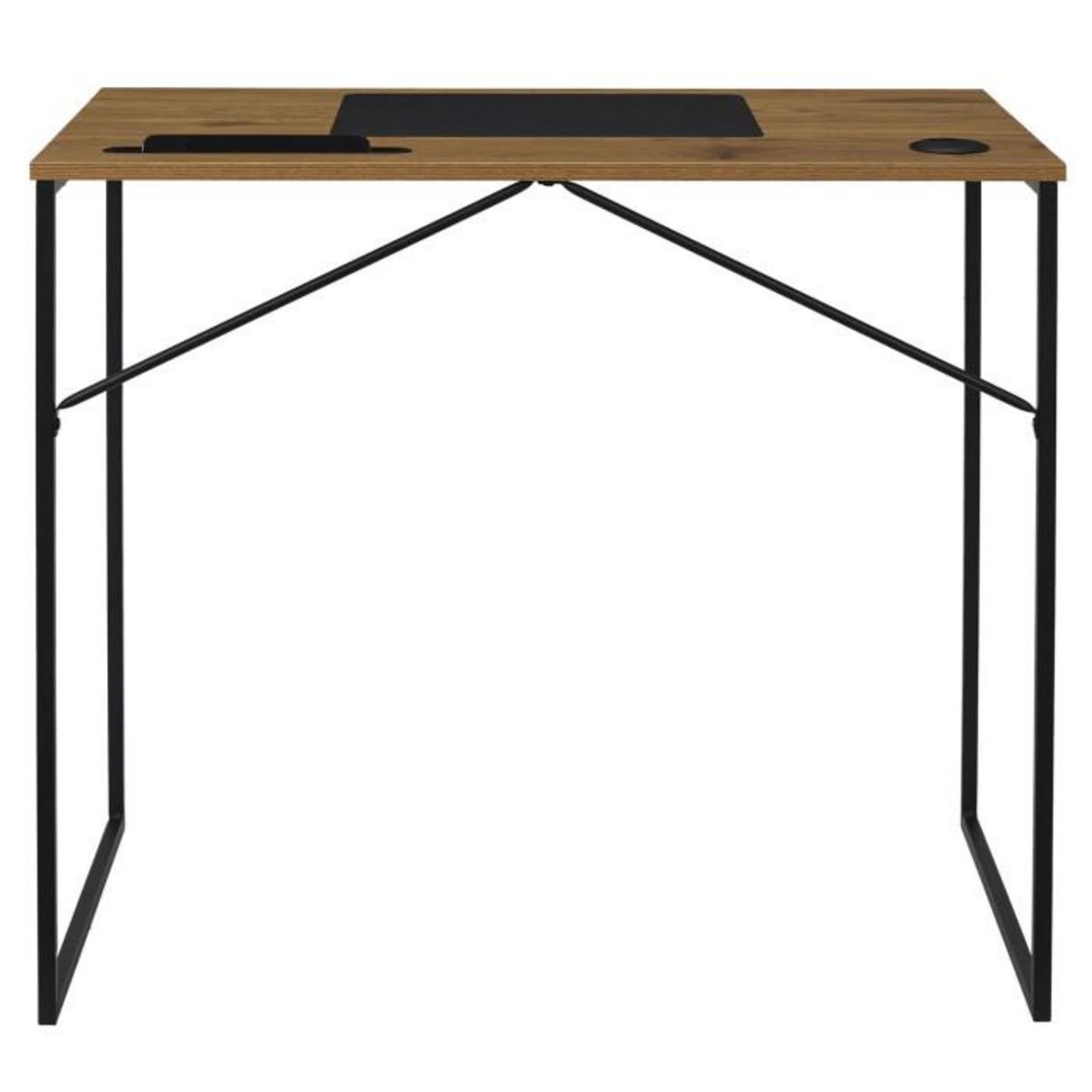 Paris Prix Bureau Design  Link  90cm Naturel & Noir