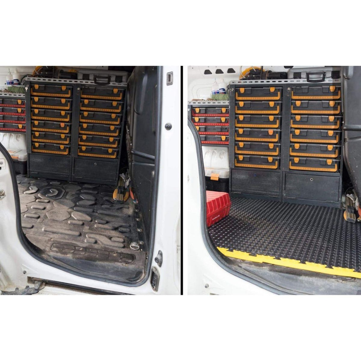 ART PLAST Dalle de sol PVC Clipsable 50x50 cm Sol Antidérapant - Revêtement de sol Noir Garage, Atelier Art Plast