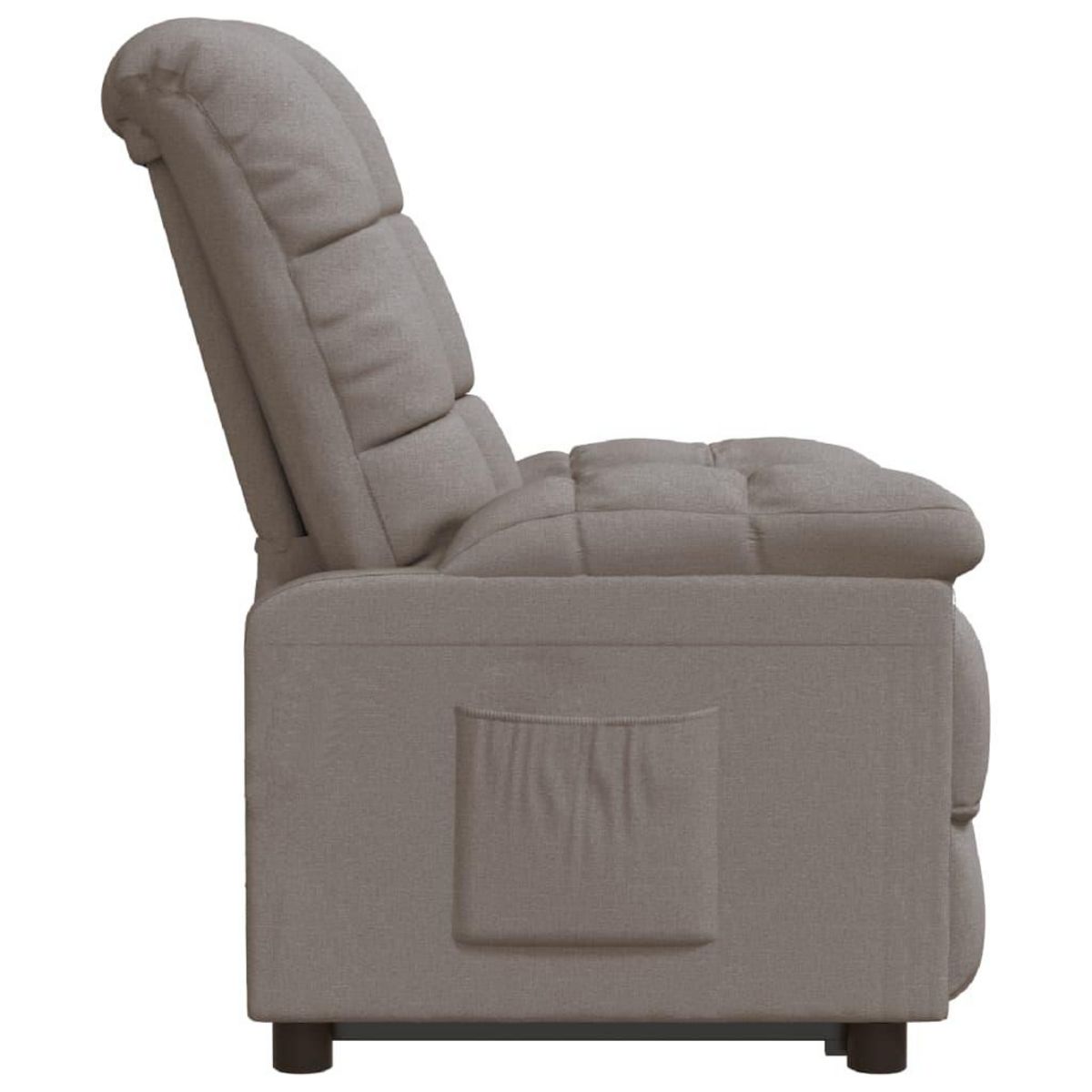 VIDAXL Fauteuil inclinable Taupe Tissu