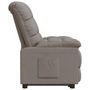 Voir la diapositive 4 : VIDAXL Fauteuil inclinable Taupe Tissu