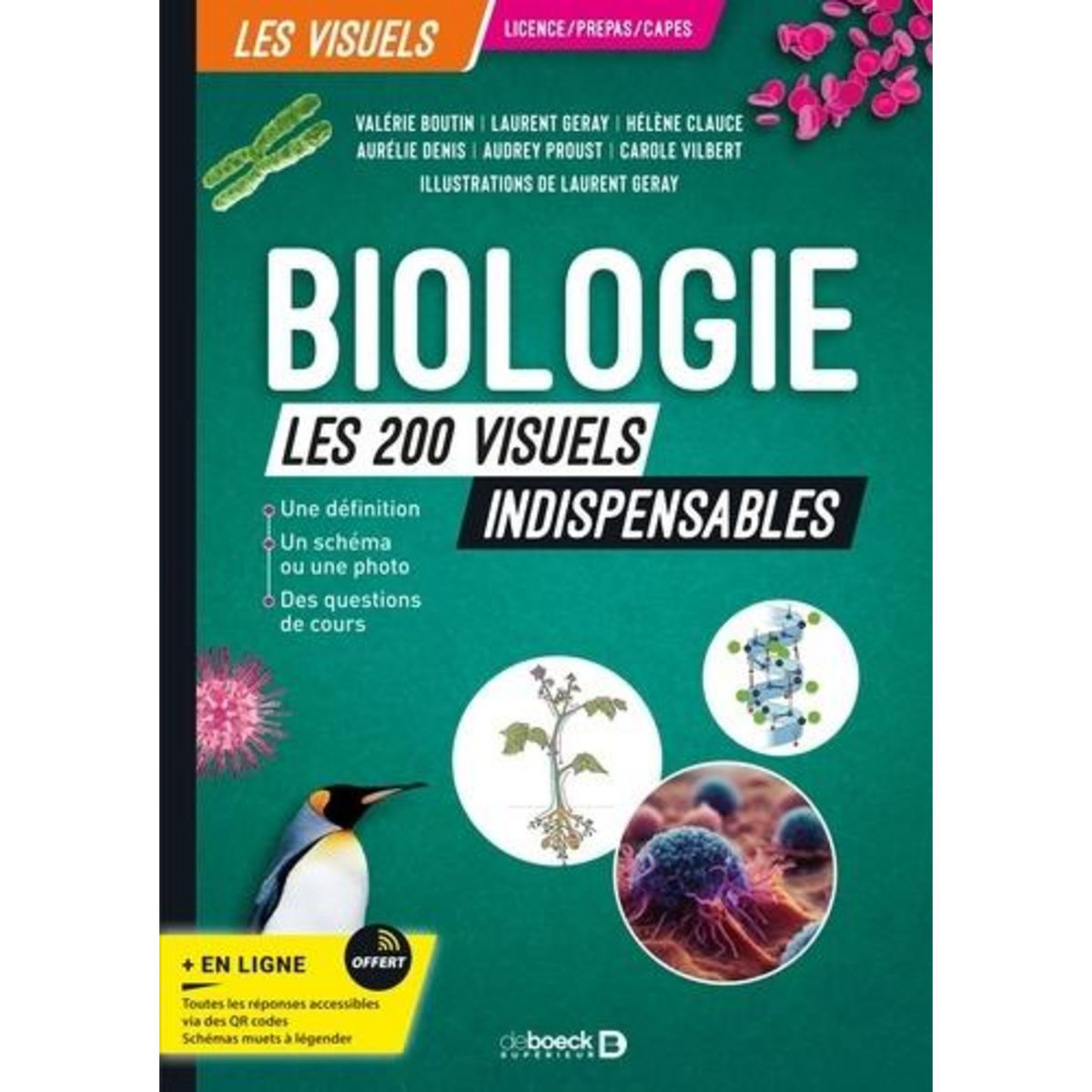 BIOLOGIE. LES 200 VISUELS INDISPENSABLES, Boutin Valérie