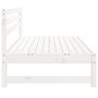 Voir la diapositive 4 : VIDAXL Canape central de jardin blanc 120x80 cm bois de pin massif