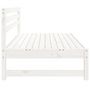 Voir la diapositive 4 : VIDAXL Canape central de jardin blanc 120x80 cm bois de pin massif