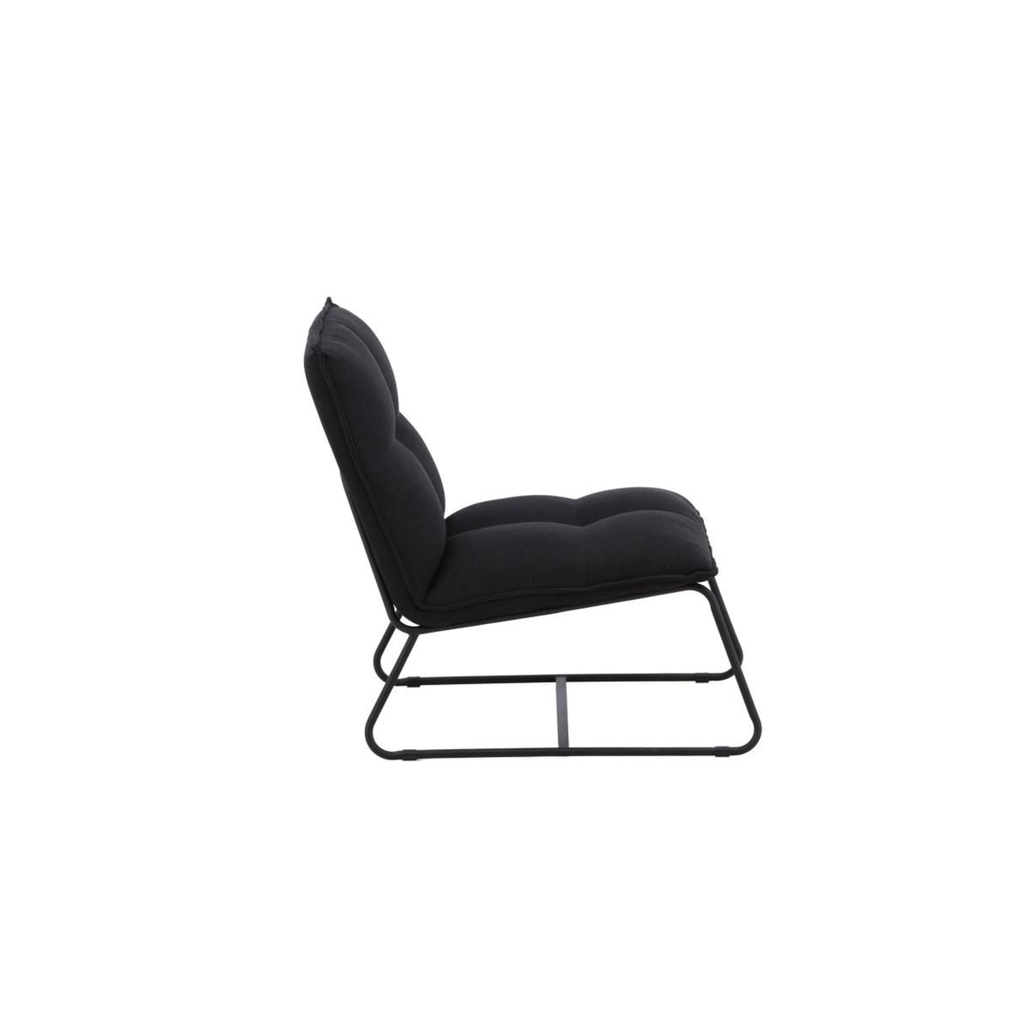 Voir la diapositive 2 : Paris Prix Fauteuil en lin  madison  78cm noir
