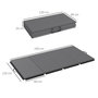 Voir la diapositive 3 : HOMCOM Tapis de gym yoga fitness pliable - poignée - revêtement synthétique - gris
