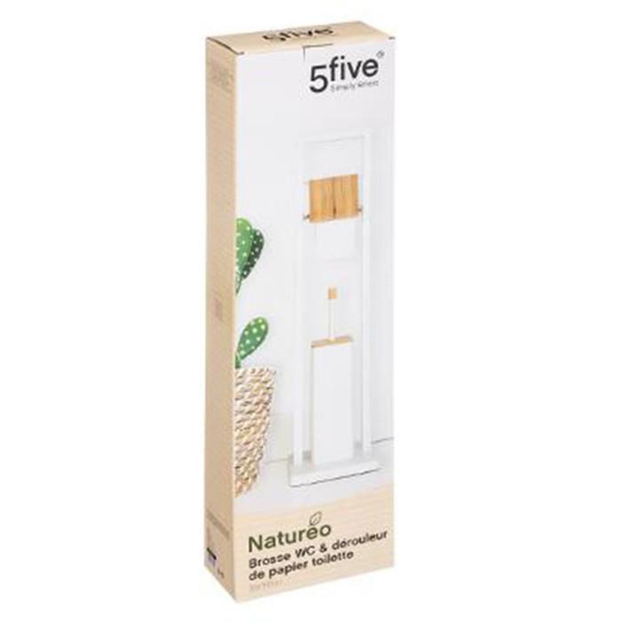 Voir la diapositive 2 : FIVE Valet wc scandinave natureo - h. 80 cm - blanc