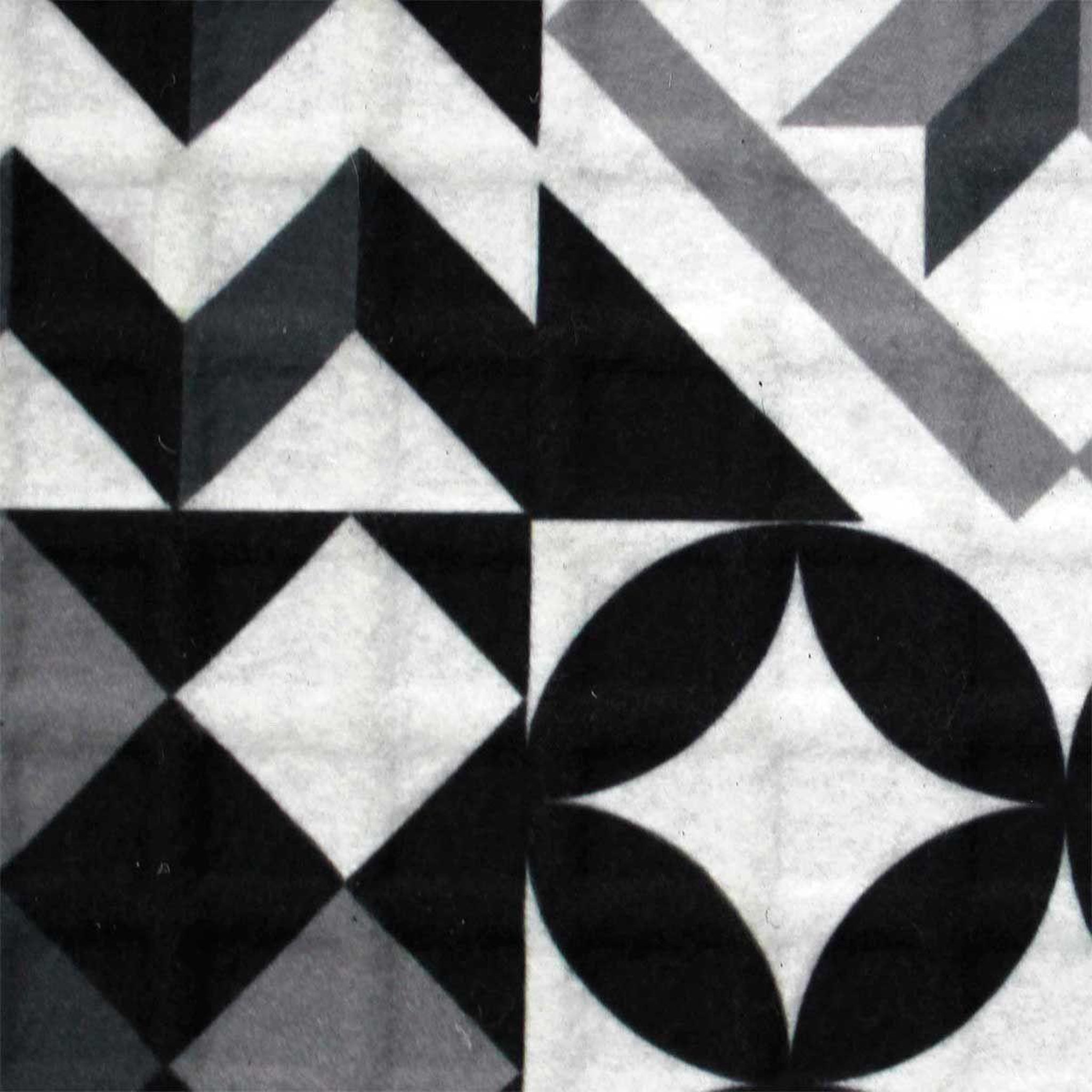 Voir la diapositive 2 : Douceur d'Intérieur Tapis relief imprimé  calypso  45x75cm noir