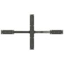 Voir la diapositive 5 : VIDAXL Pied de table a manger forme d'araignee 120x68x(72-73) cm