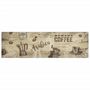 Voir la diapositive 2 : VIDAXL Tapis de cuisine lavable imprime cafe marron 45x150 cm velours