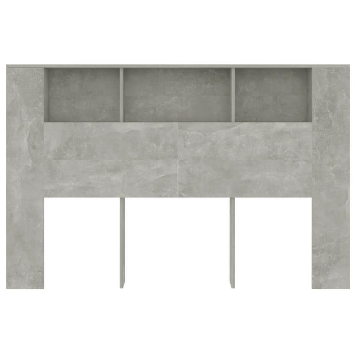 VIDAXL Armoire de tete de lit Gris beton 160x18,5x104,5 cm