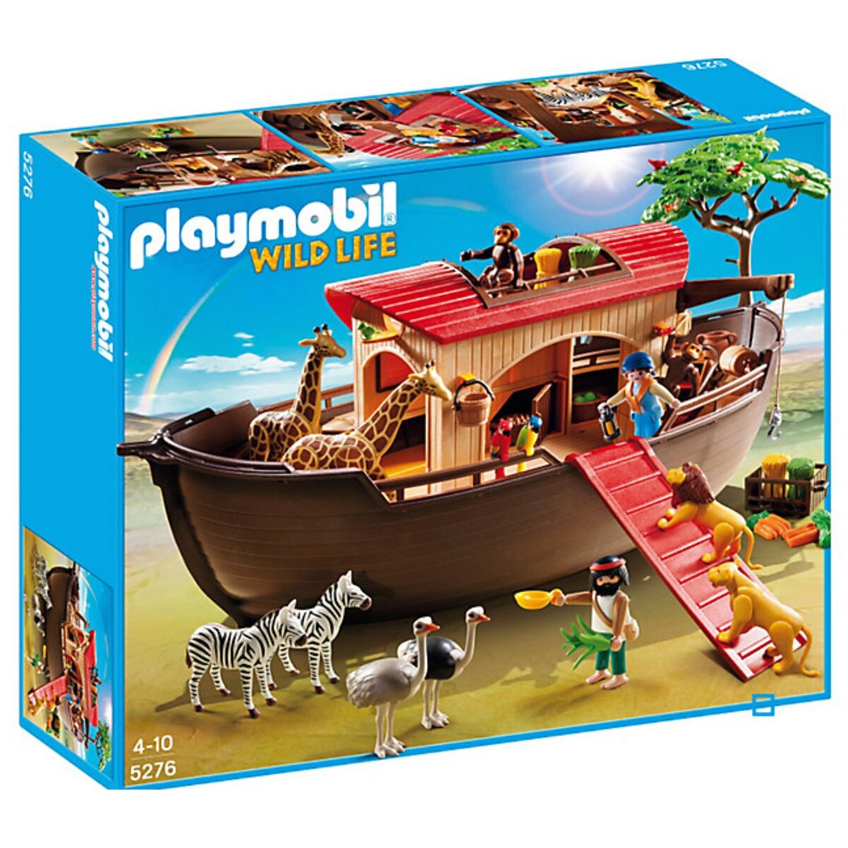 PLAYMOBIL 5276 Arche de No avec animaux de la savane pas cher