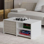 Voir la diapositive 4 : Habitat et Jardin Table basse en bois  Gord  - 90 x 45 x 44 cm - Blanc
