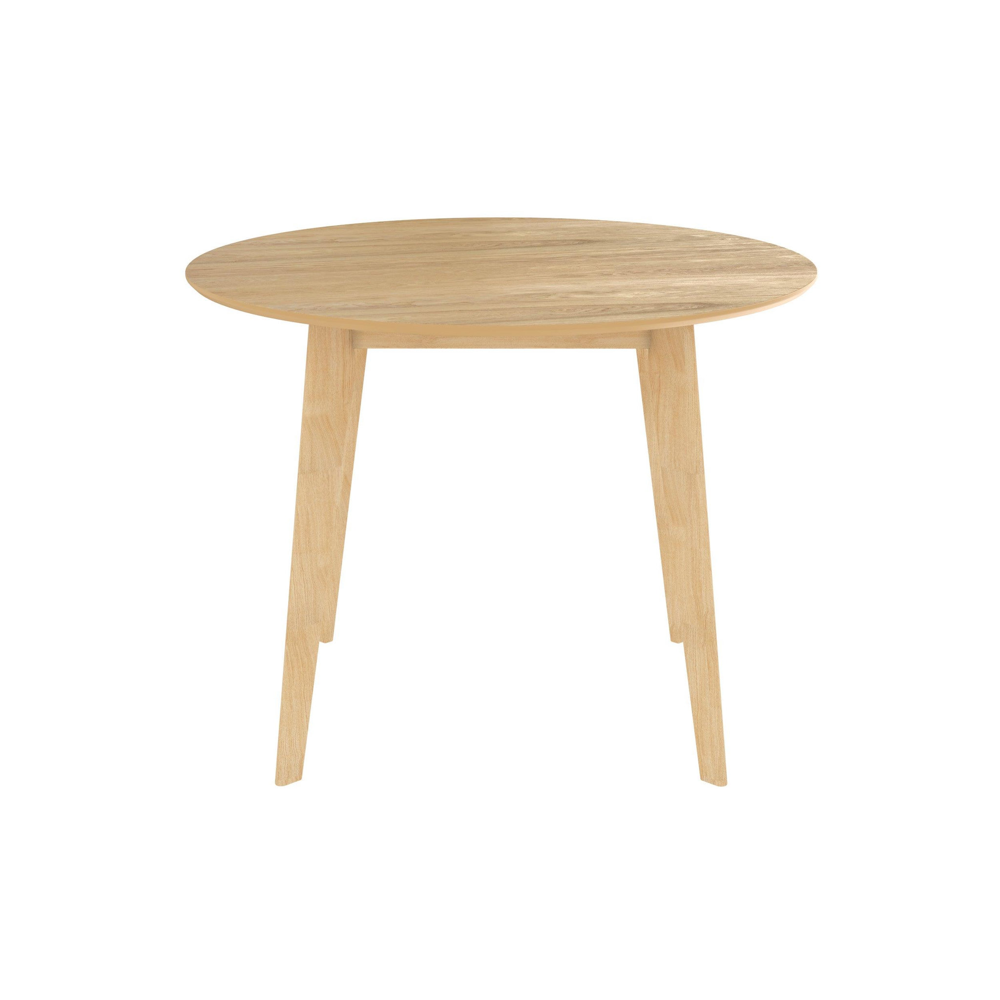Voir la diapositive 6 : MAISON PAVANE Table ronde 4 personnes en bois clair d100 cm-réno