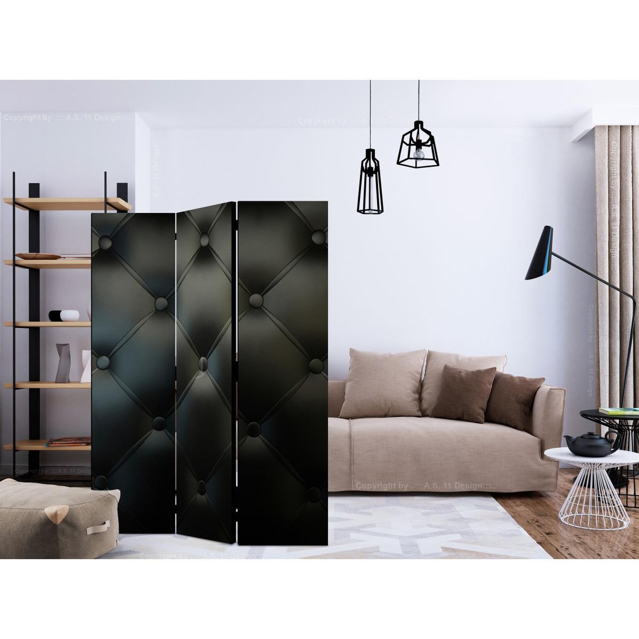 Voir la diapositive 2 : Paris Prix Paravent 3 volets  distinguished elegance  135x172cm
