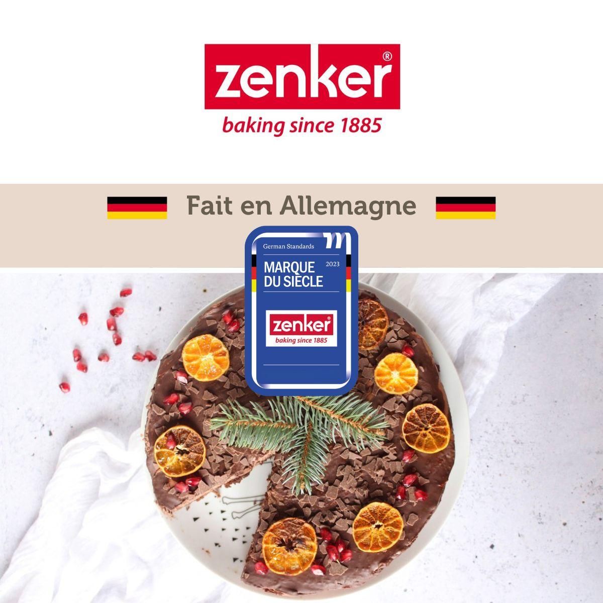 ZENKER Ensemble de 2 Moules à manqué et à savarin double fond 26 cm Zenker Silver