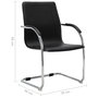 Voir la diapositive 6 : VIDAXL Chaise de bureau cantilever Noir Similicuir