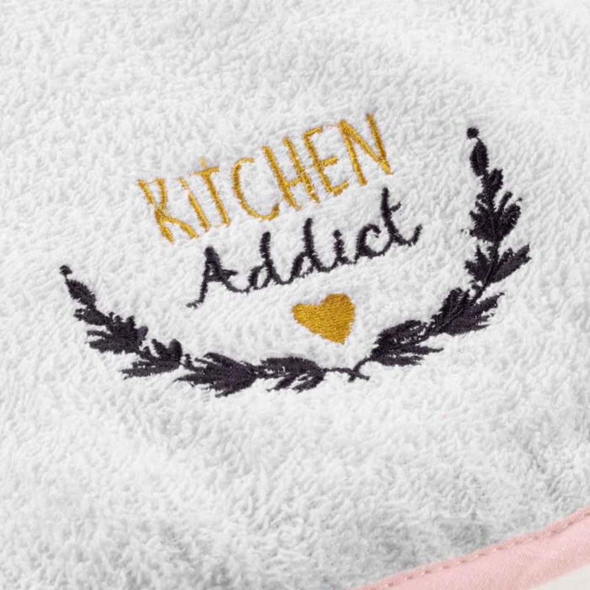 Paris Prix Essuie-Main  Kitchen Addict  50x50cm Rose