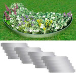 VIDAXL Cloture de pelouse flexible 20 pcs Acier galvanise 100x14 cm