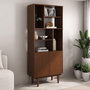 Voir la diapositive 3 : IDIMEX Buffet haut SIMONA H 188 cm en bois massif