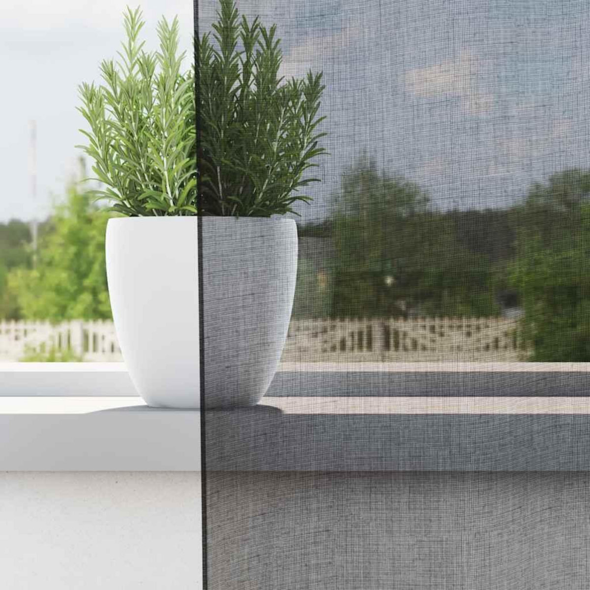 VIDAXL Rideaux en voile avec passants 2 pcs noir