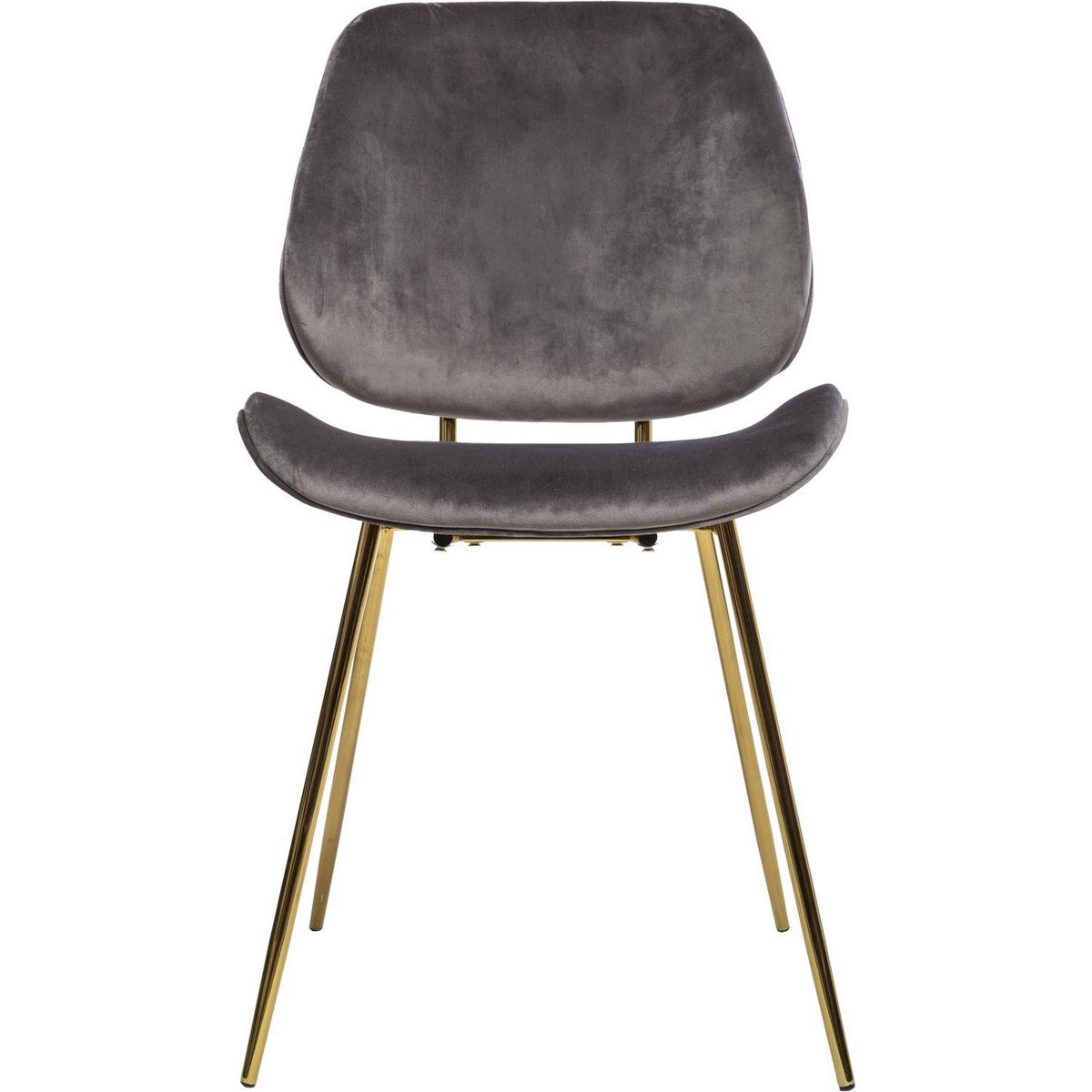 ATMOSPHERA 2 Chaises design velours et métal Slow