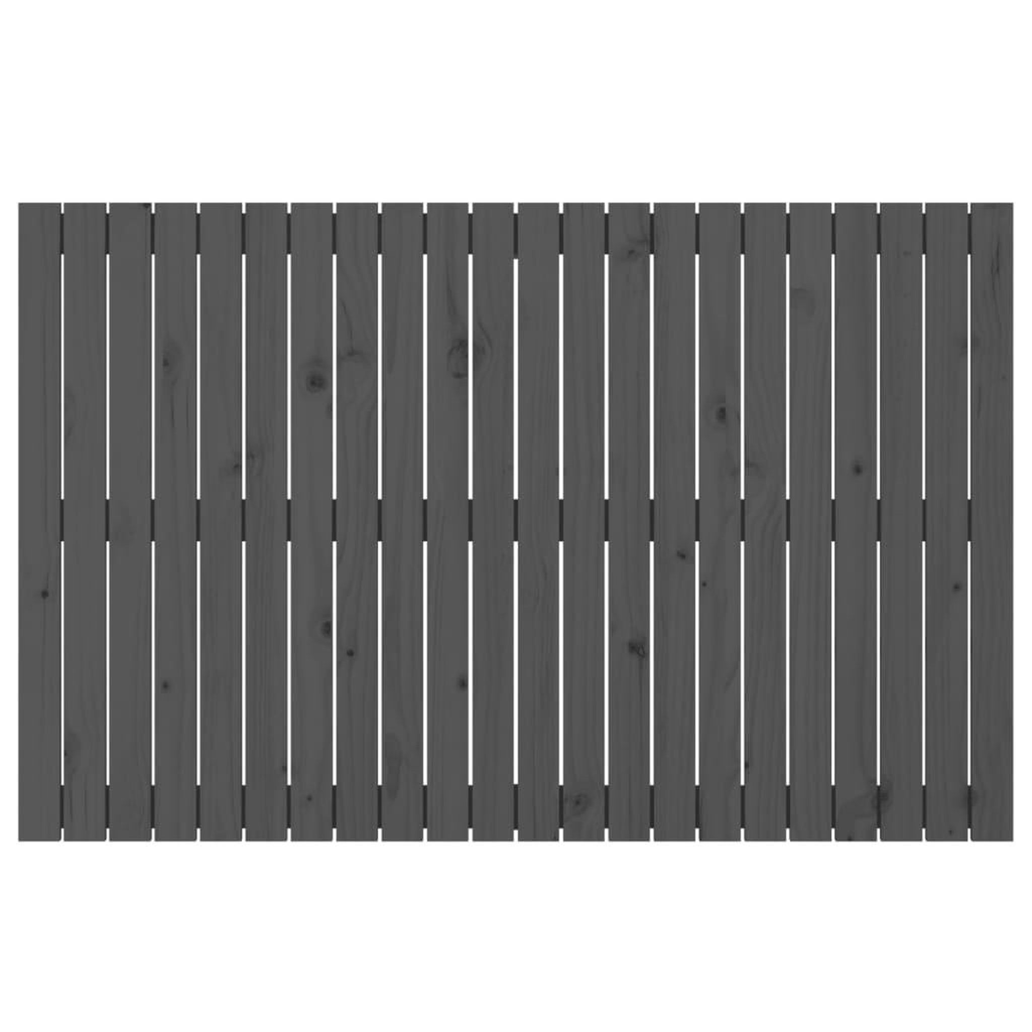 Voir la diapositive 4 : VIDAXL Tete de lit murale Gris 140x3x90 cm Bois massif de pin