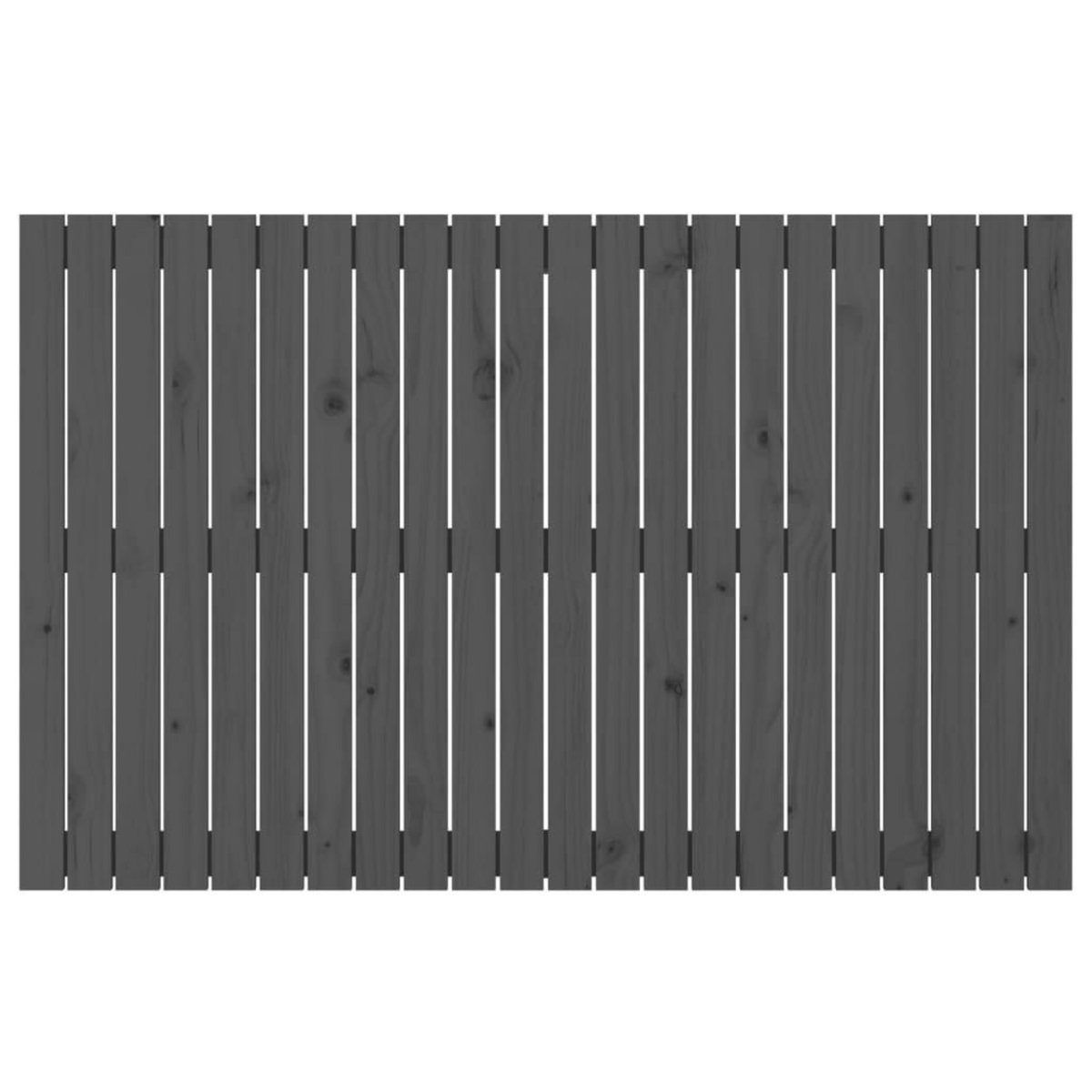 VIDAXL Tete de lit murale Gris 140x3x90 cm Bois massif de pin