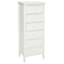 Voir la diapositive 1 : ATMOSPHERA Chiffonnier 6 Tiroirs  Charme  113cm Blanc