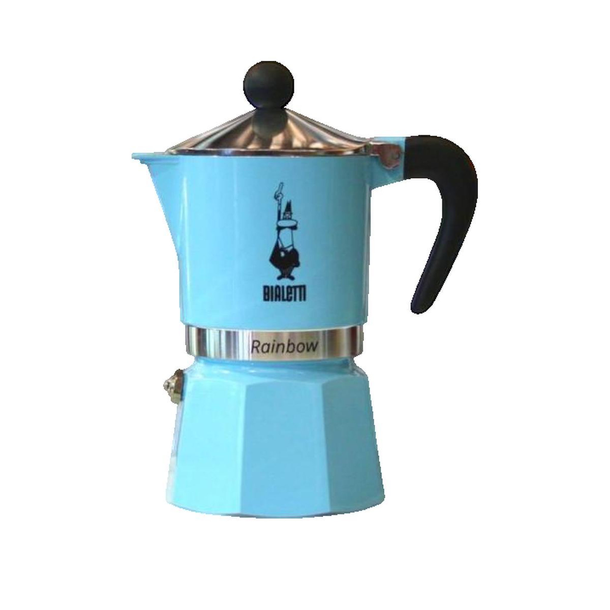 Voir la diapositive 3 : BIALETTI Cafetière Bialetti 8006363018654 aluminium léger bleu clair