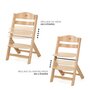 Voir la diapositive 5 : KINDERKRAFT Chaise haute bois 3 en 1 reglable avec harnais