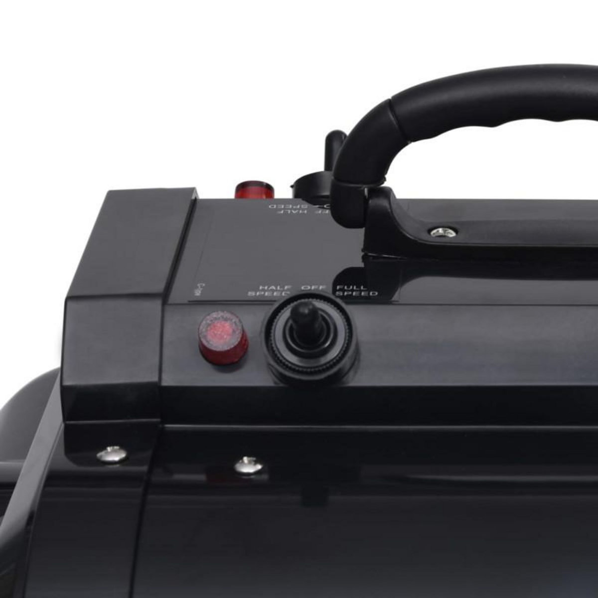 VIDAXL Sèche poils à double moteur pour animaux de compagnie Noir