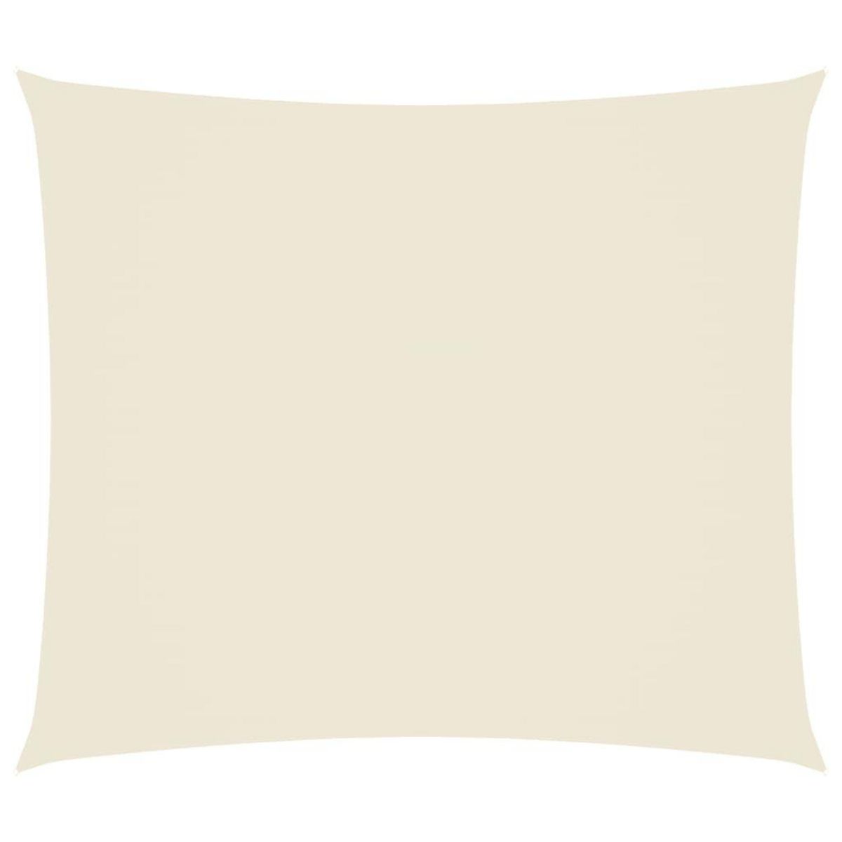 VIDAXL Voile de parasol tissu oxford rectangulaire 2x2,5 m creme