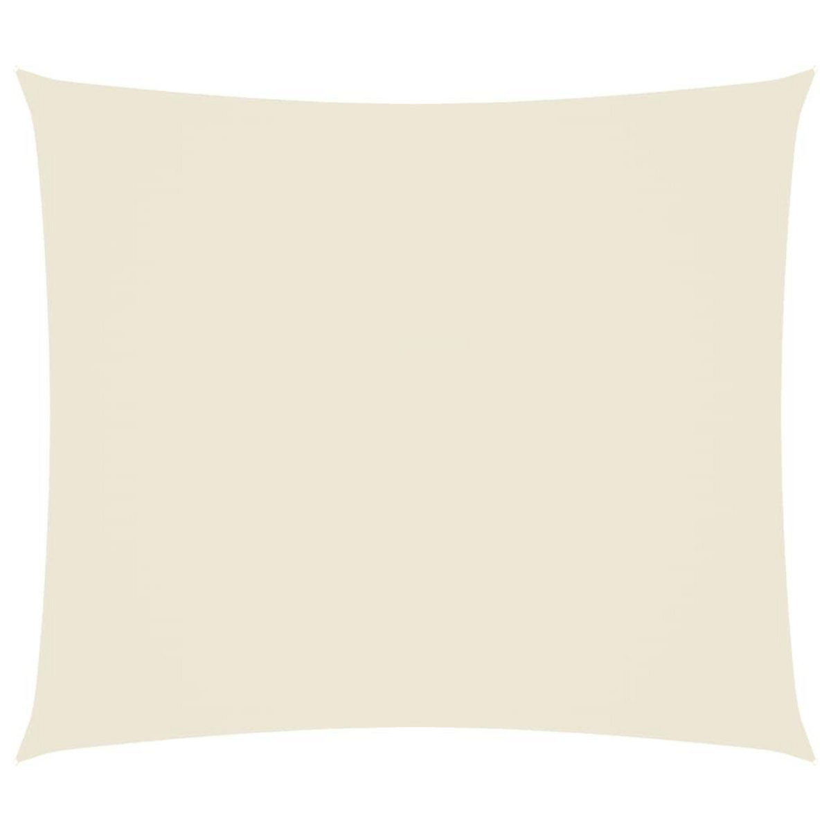 VIDAXL Voile de parasol tissu oxford rectangulaire 2x2,5 m creme