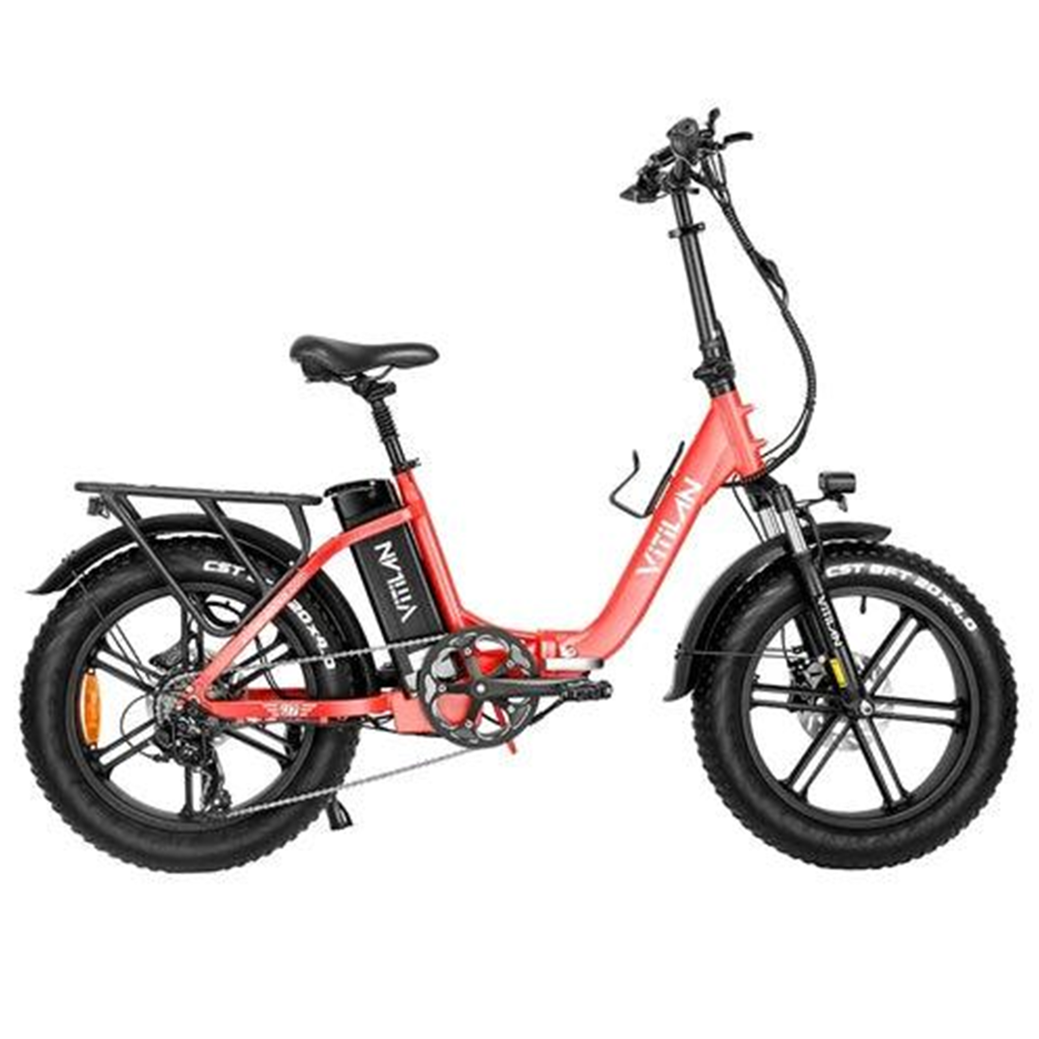Voir la diapositive 2 : VITILAN Vélo électrique pliable Vitilan U7 2.0 - 20 pouces - Cadre ouvert - 48 V 20 Ah