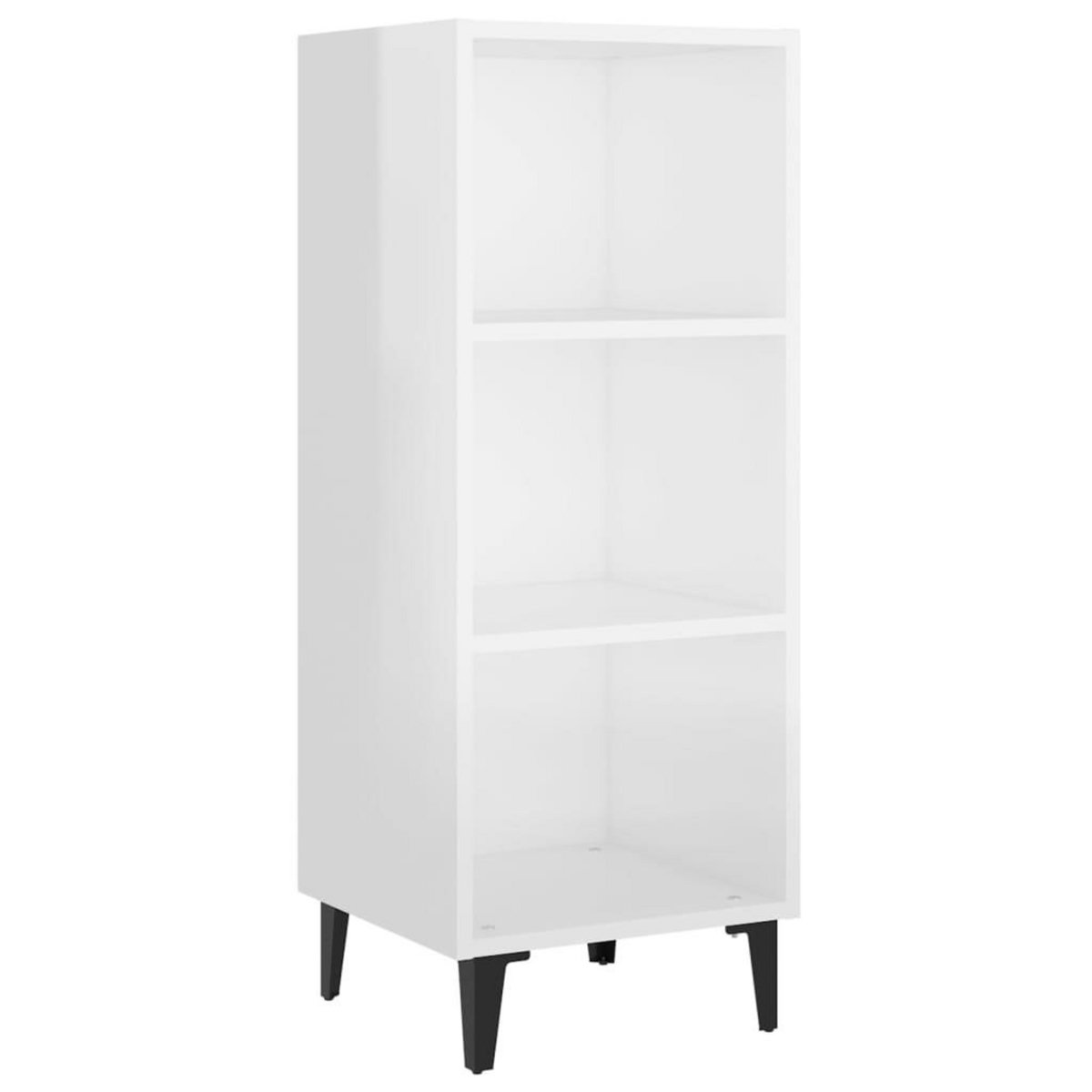 VIDAXL Buffet Blanc brillant 34,5x32,5x90 cm Bois d'ingenierie