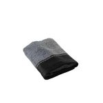 Douceur d'Intérieur Serviette de toilette SARASO - Eponge jacquard. Coloris disponibles : Gris, Blanc