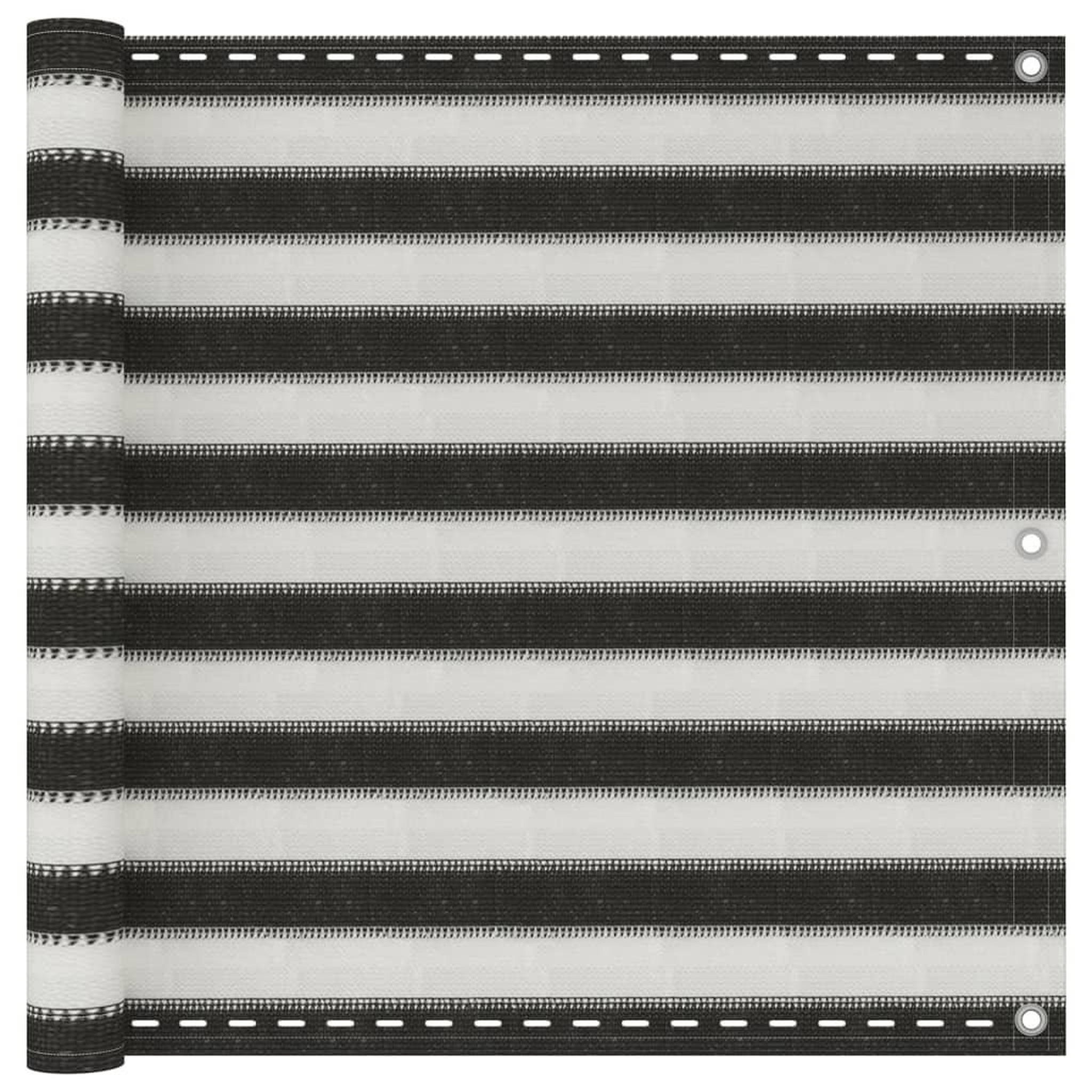 Voir la diapositive 1 : VIDAXL Ecran de balcon PEHD 90x500 cm Anthracite et blanc