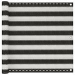 VIDAXL Ecran de balcon PEHD 90x500 cm Anthracite et blanc